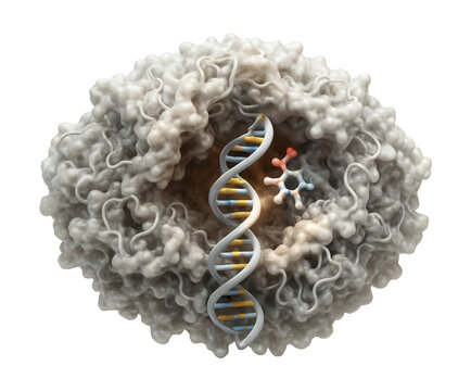 Enzyme for nucleotide addition with an active site for DNA synthesis.