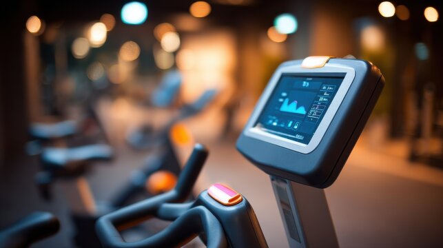 Stationary Exercise Bike Console Display