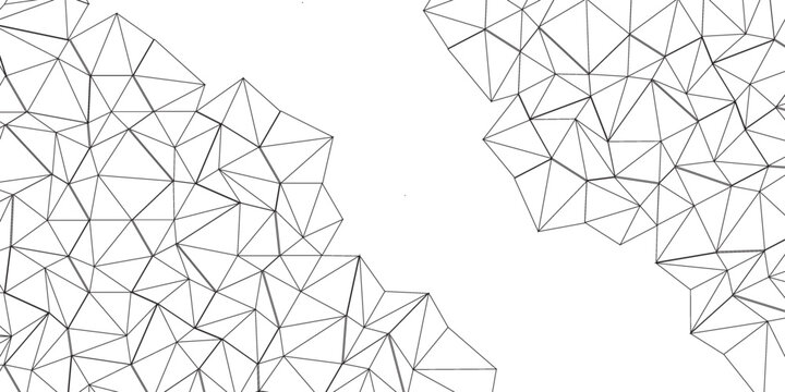 Abstract of simple gray line triangle pattern geometric background. Seamless geometric polygonal repeatable pattern swatch background, Trendy design vector background for web backdrop orpaper print.