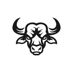 Bull Head Logo Emblem, Fierce Bull Head Emblem