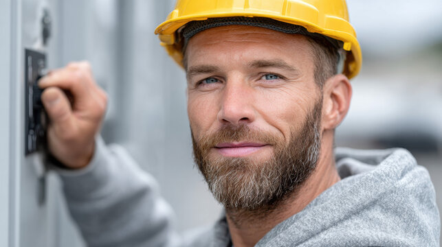 Factory Hazard Assessment, A maintenance worker repairing a machine without a lock, showcasing industrial work and safety practices in a commercial setting. - Powered by Adobe