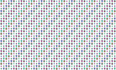 Kawaii Christmas Plush Toys Seamless Pattern