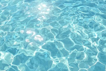 Obraz premium Rippled turquoise water surface with sun reflections