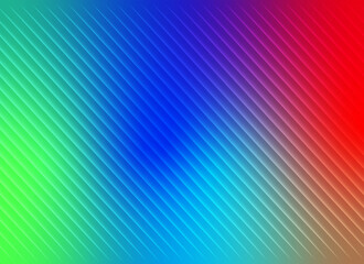 Vibrant rainbow gradient background with dynamic diagonal lines
