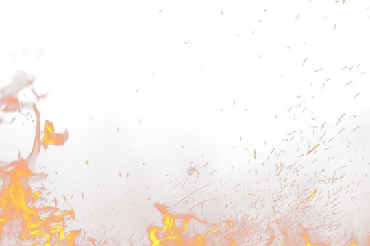 A sharp flame rises quickly with pointed shapes and bright glow, captured on a transparent background. Thin streaks of light emphasize speed, making the PNG ideal for dynamic visual scenes.