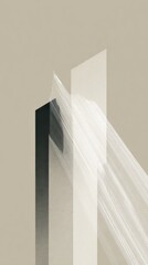 Abstract geometric design with layered shapes and lines