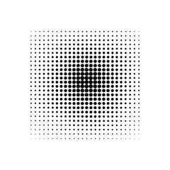 Abstract grunge halftone sqare dot pattern white background