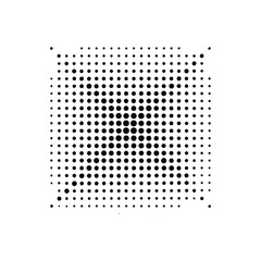 Abstract grunge halftone sqare dot pattern white background