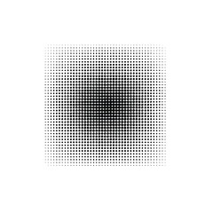 Abstract grunge halftone square dot pattern white background