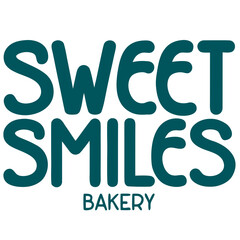 Playful Bubble Letter Logo for Sweet Smiles Bakery – Fun Brand Design