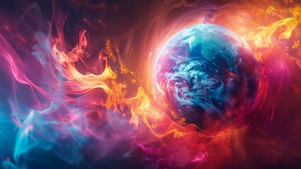 planet earth in space