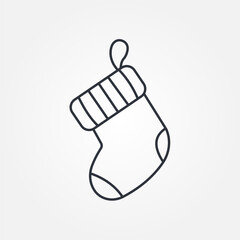 christmas stocking icon symbol illustration vector eps10 logo template design pattern seamless bright minimal design flat design realistic style simple design modern design