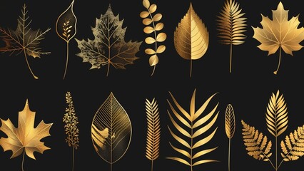 seamless background with flowers and leaves