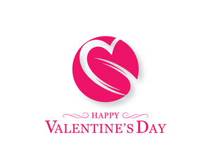 simple happy valentines day celebration background design