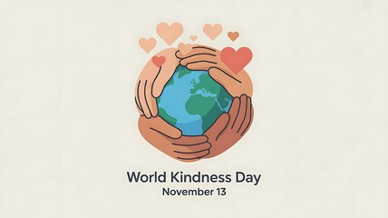 Obraz premium World Kindness Day Illustration