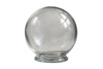 Traditional cupping glass cup for alternative medicine and therapy isolated on transparent background