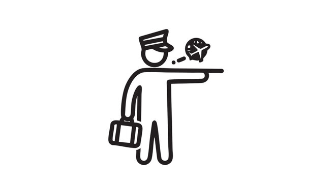 Minimalistic travel agent silhouette
- Powered by Adobe