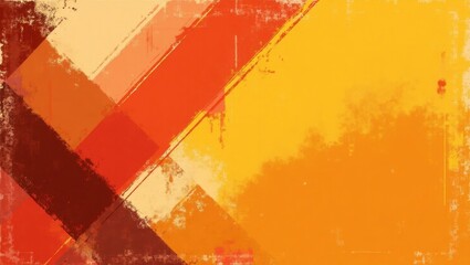 Abstract textured background with bold brush strokes in warm autumn colors