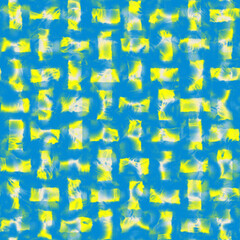 Watercolor Dyed Spotty Checked Pattern