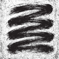 Black and White Grunge Brush Stroke Texture &ndash; Distressed Abstract Ink Stroke Background Design