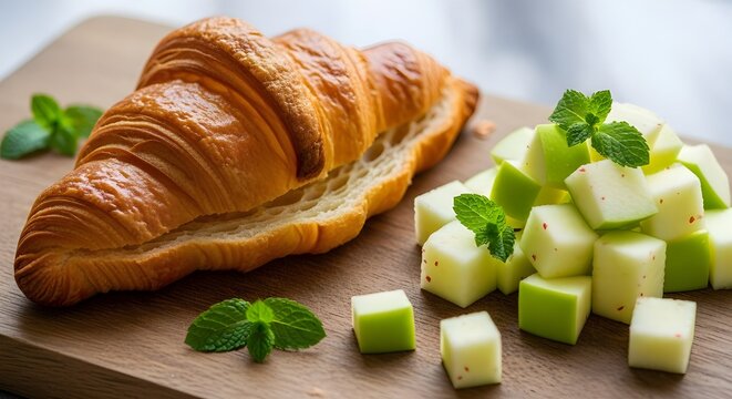 pastry whith aples cube 