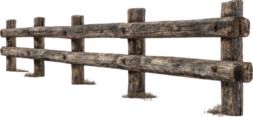 Rustic Wooden Fence: A Weathered Symbol of Rural Simplicity and Timeless Craftsmanship