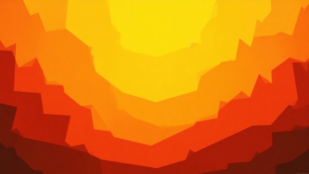 Vibrant abstract background with warm color gradient and layered shapes