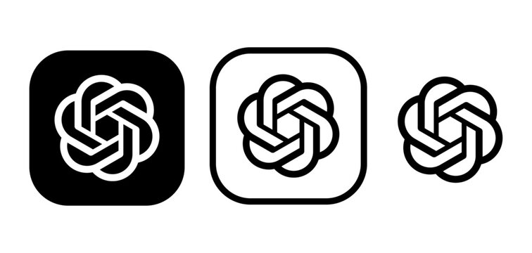 chatgpt logos set, chatgpt icon set