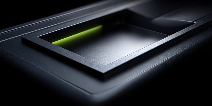 Innovative fingerprint scanner technology showcasing security features in a sleek design