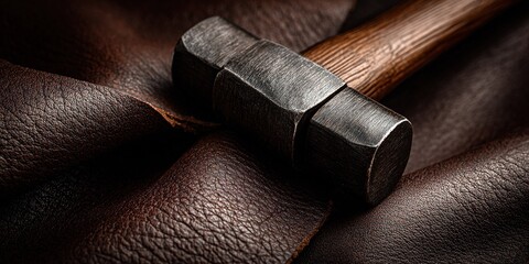 Hammers and leather crafts come together to create durable, handmade items for everyday use