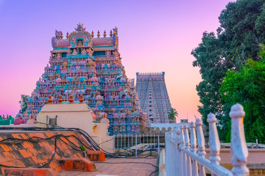 Sri Ranganatha Swamy temple is located in Srirangam, Tiruchirapalli, Tamil Nadu, South India. This Hindu temple dedicated to Ranganatha (a form of Vishnu) & his consort Ranganayaki (a form of Lakshmi.