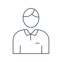 man holding blank sign vector illustration