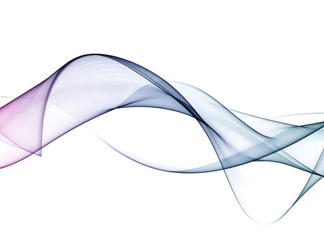 An abstract image featuring flowing ribbons with translucent waves of color, creating a dynamic design against a black backdrop