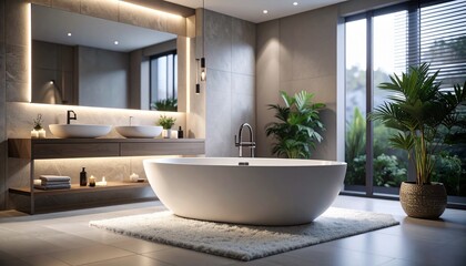 modern bathroom interior
