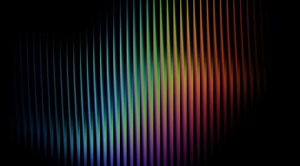 Abstract black background with vertical lines and smooth gradient effect