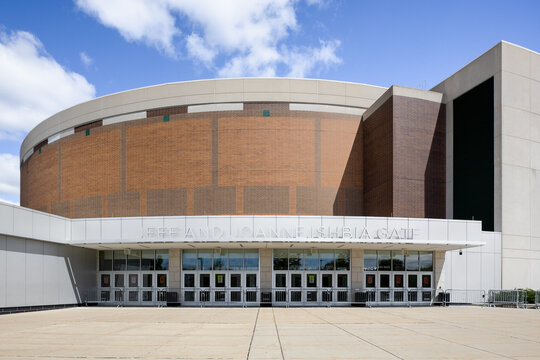 East Lansing, MI, USA - August 29, 2025: The Gilbert Pavilion at the Jack Breslin Student Events Center at Michigan State University honors the history of Spartans basketball.