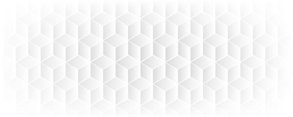 Fototapeta premium Abstract cube hexagon shape background. Vector banner design. Hexagons pattern.