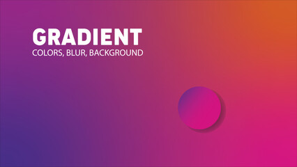 Pink Orange Purple Gradient Blur Abstract Background for Modern Design