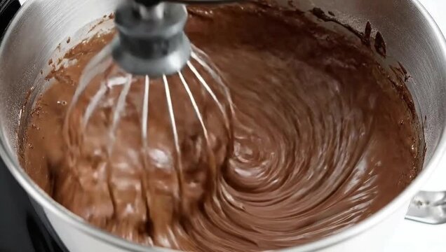 Chocolate batter mixing tutorial: how to make smooth chocolate cake batter at home easy baking guide