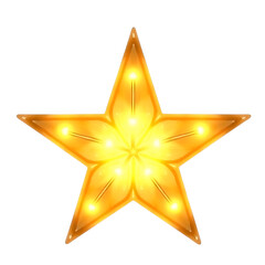 gold star isolated on white background