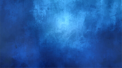 Dark Sapphire Blue Grunge Texture Background with  Moody, Distressed Wall Surface with Subtle Spotlight Effect. Cyberpunk, Movie Poster, or Dramatic Digital Overlay.