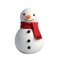 snowman on white background