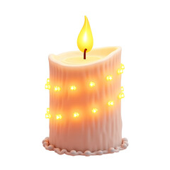 burning candle on a dark background