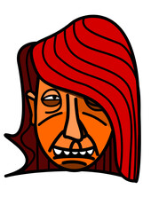 Illustration of a pretty girl