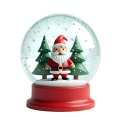 santa claus and christmas tree