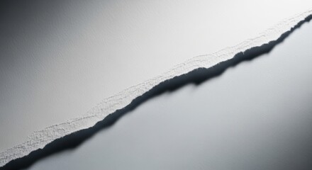 Dramatic Diagonal Ripped Paper Border with High Contrast and Metallic Grey Tones | Abstract Technology Background