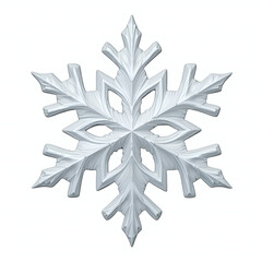 christmas snowflake isolated on white