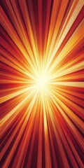 Obraz premium Radiating burst of warm colors