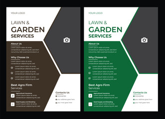 This editable social media flyer template enhances your garden services' online presence. It is perfect for promoting landscaping, lawn care, and outdoor design services across various platforms Lawn 