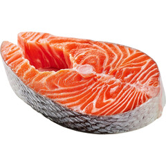 Fresh salmon steak cut raw salmon fillet seafood healthy eating omega rich fish protein source for cooking